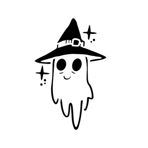 Phantom with a witch hat tattooed on its spectral form
